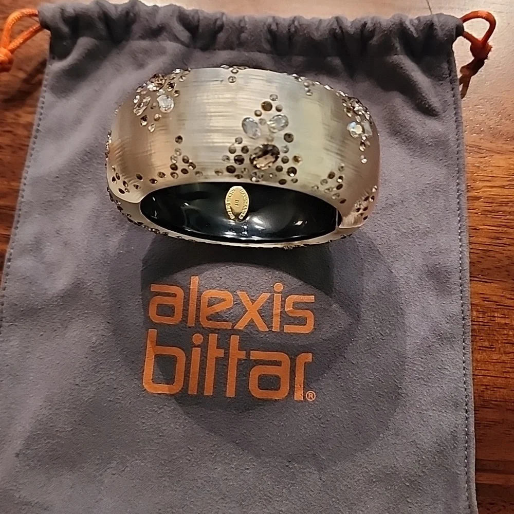 Alexis Bittar lucite crystal bracelet - Picture 2 of 5
